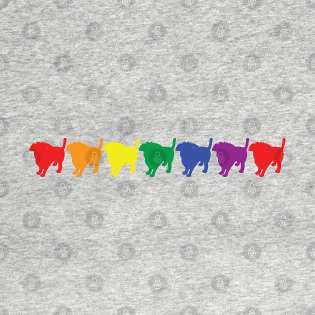 Colorful Dogs Pride Rainbow by ellenhenryart